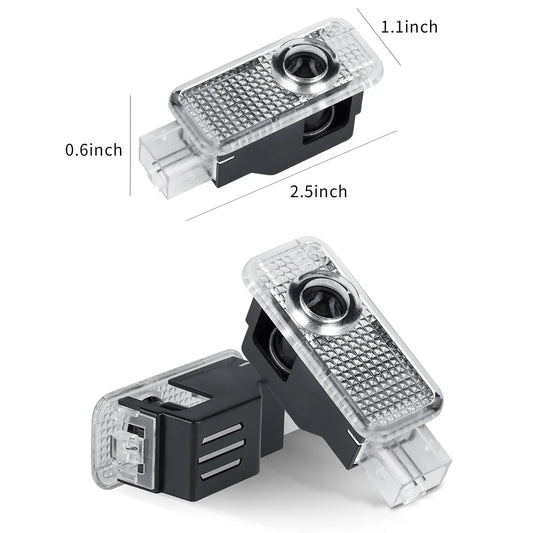 LED Car Door Logo Welcome Lights Auto Laser Projector Lamp For Audi Sline S3 S4 S5 S6 S7 RS Q7 Q5 Q3 A4 B8 8P A3 A6 C7 A5 A6L