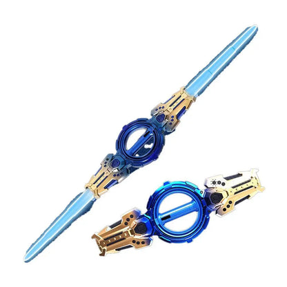 Super Cool Toy Double Ended Retractable Double Edged Lightsaber Multiple Lighting Styles To Choose Cosplay Sword Toy