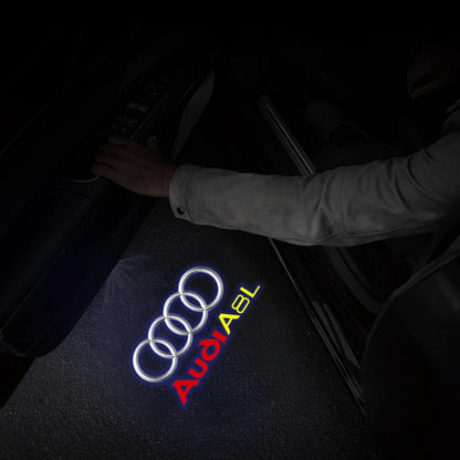 LED Car Door Logo Welcome Lights Auto Laser Projector Lamp For Audi Sline S3 S4 S5 S6 S7 RS Q7 Q5 Q3 A4 B8 8P A3 A6 C7 A5 A6L
