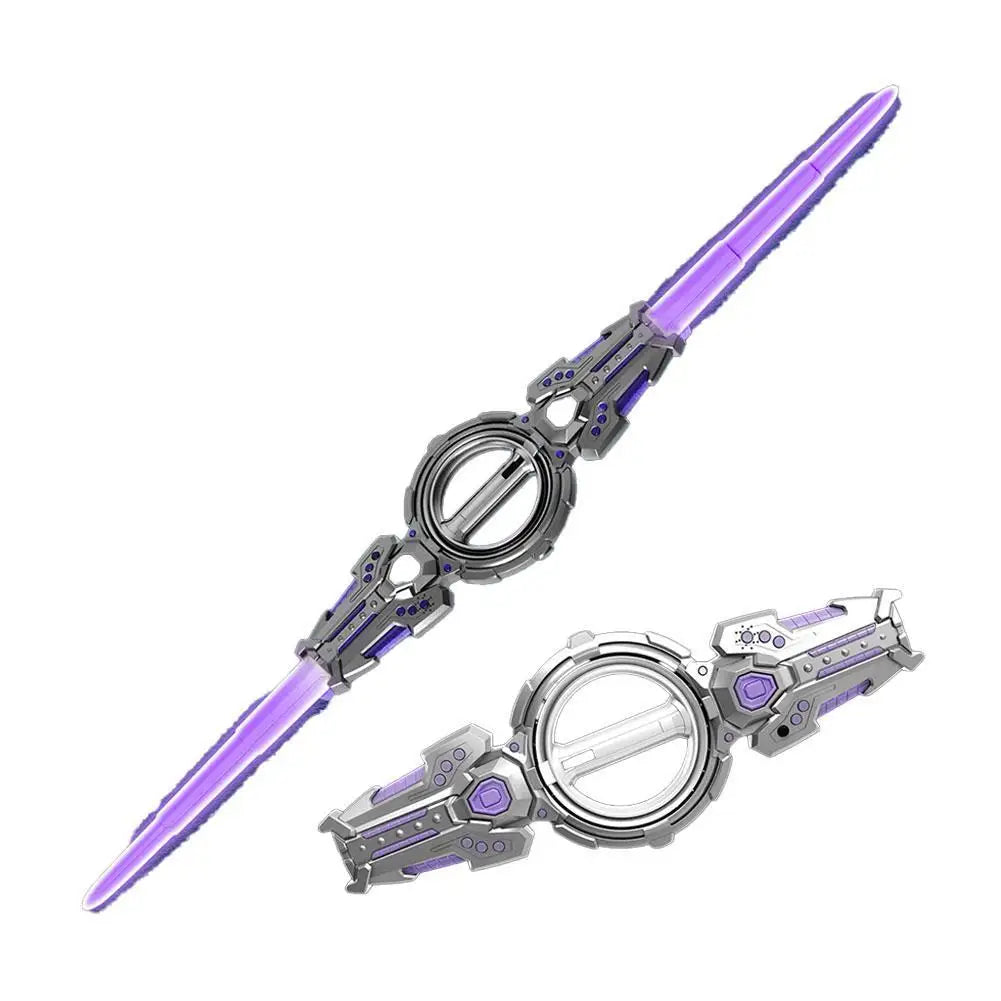 Super Cool Toy Double Ended Retractable Double Edged Lightsaber Multiple Lighting Styles To Choose Cosplay Sword Toy