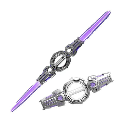 Super Cool Toy Double Ended Retractable Double Edged Lightsaber Multiple Lighting Styles To Choose Cosplay Sword Toy