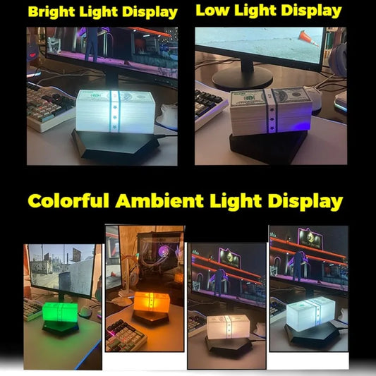 Floating Money Lamp Maglev Golden Lantern Grand Theft Auto Game Peripheral TK Same As Grand Theft Auto Gifts for Clients Friend