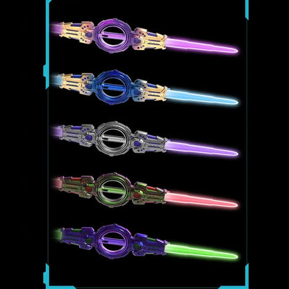 Super Cool Toy Double Ended Retractable Double Edged Lightsaber Multiple Lighting Styles To Choose Cosplay Sword Toy