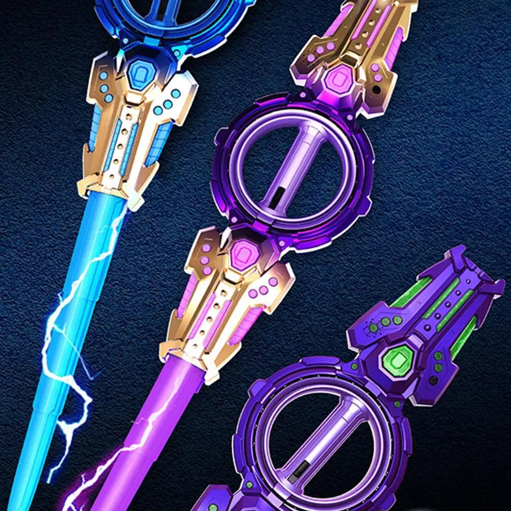Super Cool Toy Double Ended Retractable Double Edged Lightsaber Multiple Lighting Styles To Choose Cosplay Sword Toy