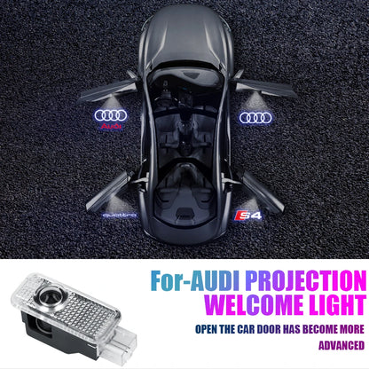 LED Car Door Logo Welcome Lights Auto Laser Projector Lamp For Audi Sline S3 S4 S5 S6 S7 RS Q7 Q5 Q3 A4 B8 8P A3 A6 C7 A5 A6L