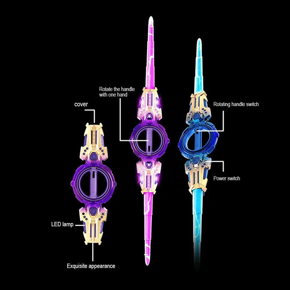 Super Cool Toy Double Ended Retractable Double Edged Lightsaber Multiple Lighting Styles To Choose Cosplay Sword Toy