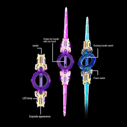 Super Cool Toy Double Ended Retractable Double Edged Lightsaber Multiple Lighting Styles To Choose Cosplay Sword Toy