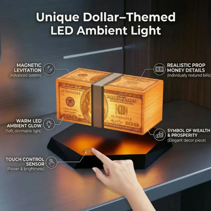 Floating Money Lamp Maglev Golden Lantern Grand Theft Auto Game Peripheral TK Same As Grand Theft Auto Gifts for Clients Friend