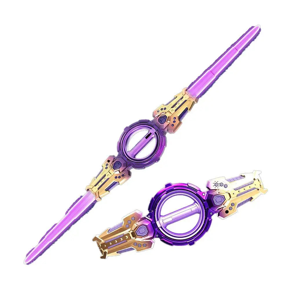Super Cool Toy Double Ended Retractable Double Edged Lightsaber Multiple Lighting Styles To Choose Cosplay Sword Toy
