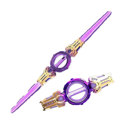 Super Cool Toy Double Ended Retractable Double Edged Lightsaber Multiple Lighting Styles To Choose Cosplay Sword Toy
