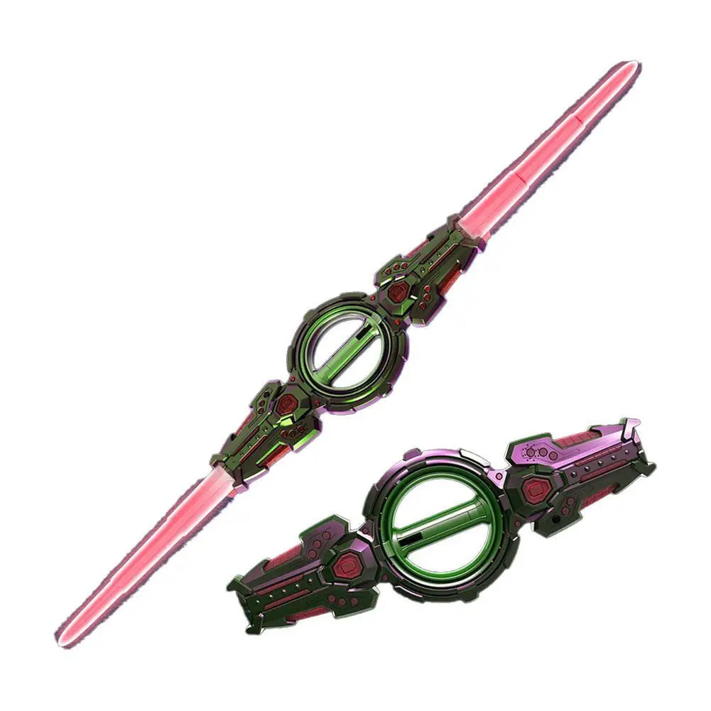 Super Cool Toy Double Ended Retractable Double Edged Lightsaber Multiple Lighting Styles To Choose Cosplay Sword Toy