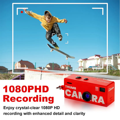 Magecam Digital Camera 0.96 Inch Keychain Camera Retro Support Memory Card 1080P Very Small Camcorder Video Recorder with Flash